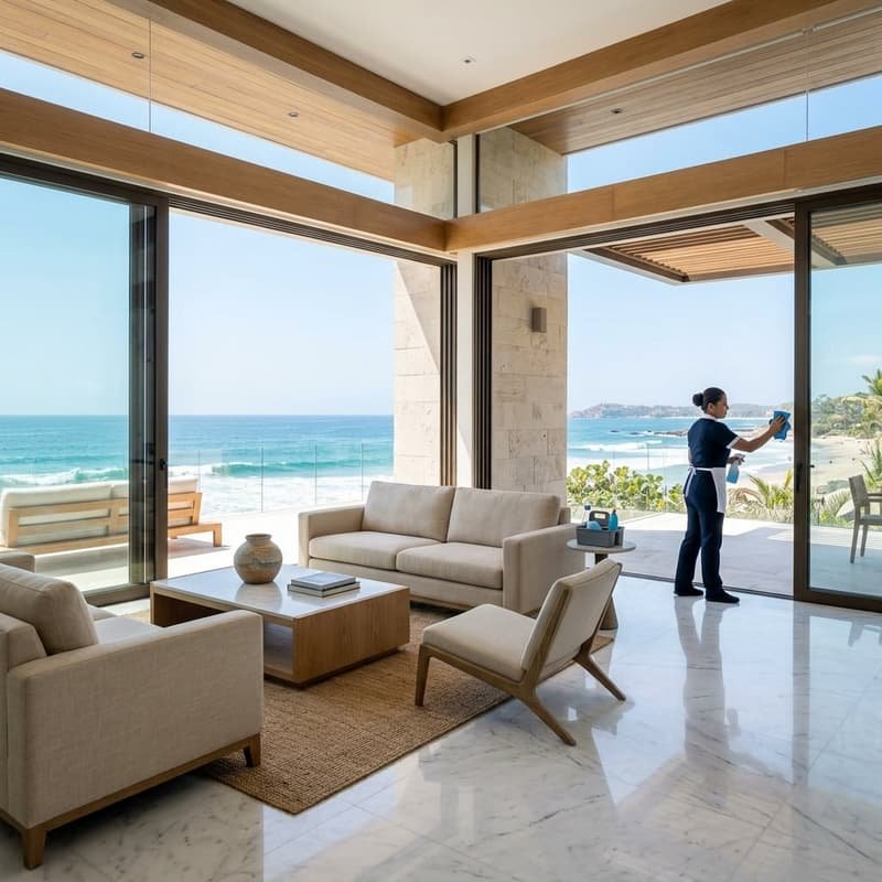 Interior residencial limpio y ordenado de una propiedad